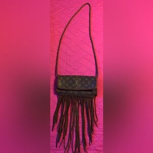 Authentic Revamped Louis Vuitton Fringed Crossbody Bag
